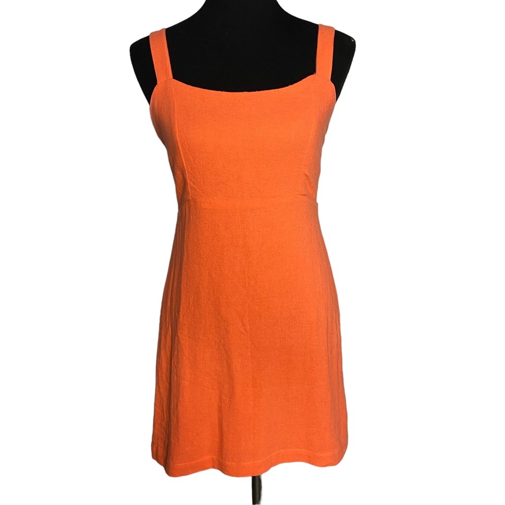 Free People Orange Jumper Dress XS